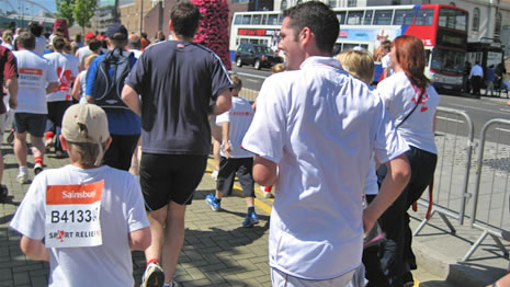 Phil Wylie running Birmingham’s Sports Relief 2006