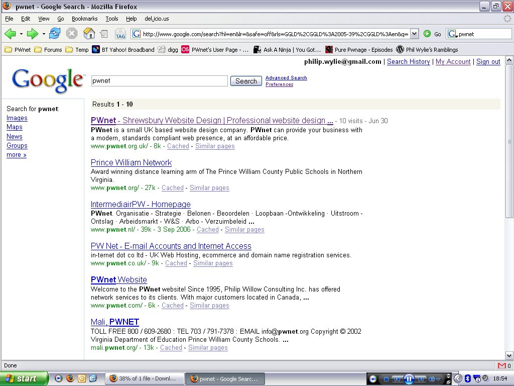Google Search Results